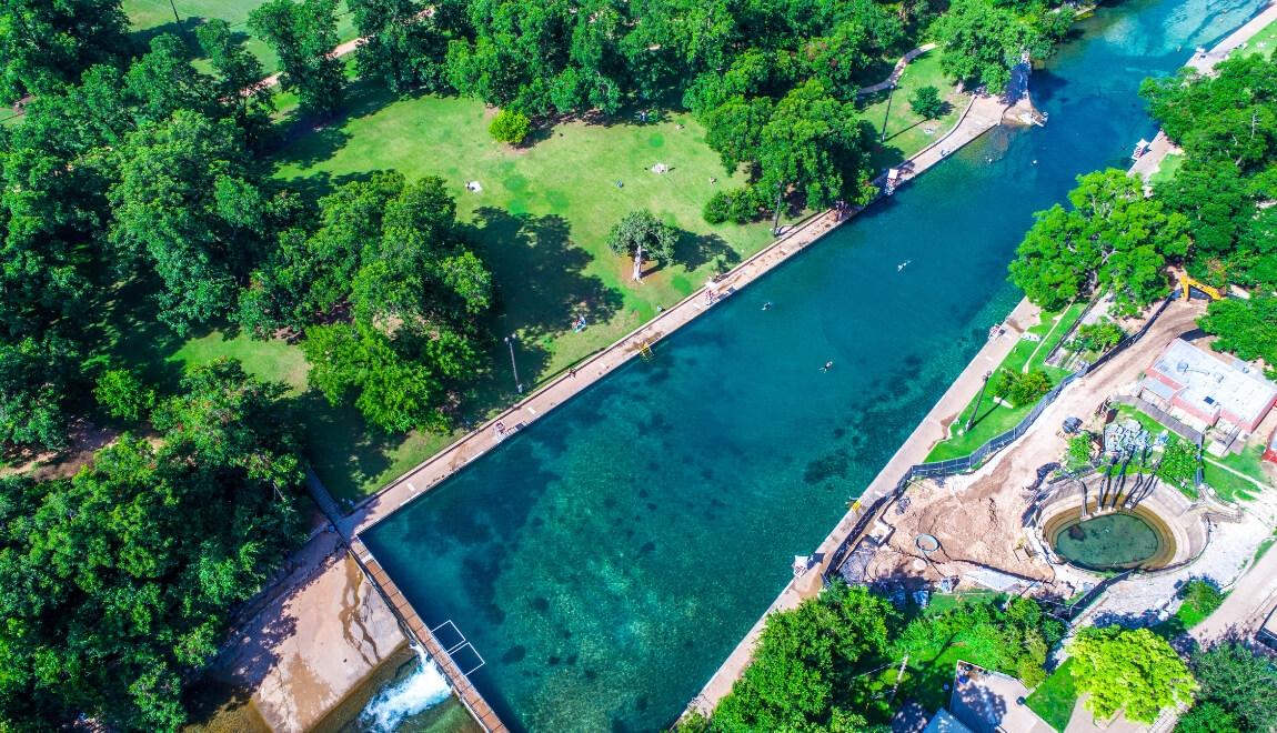 Barton Springs Pool in Austin, TX