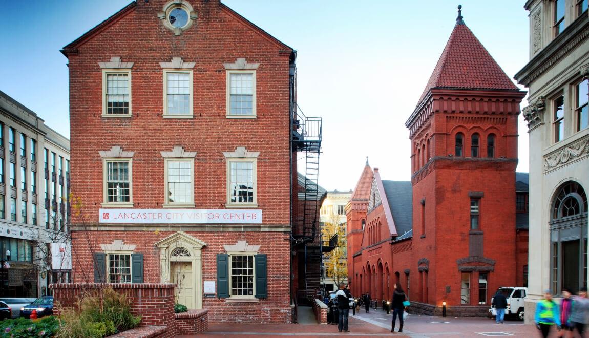 The historic town square in Lancaster, Pennsylvania. 