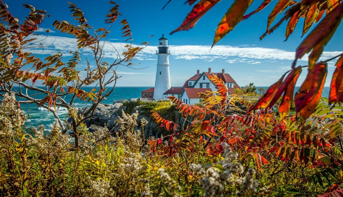 Portland Head Light in the fall.