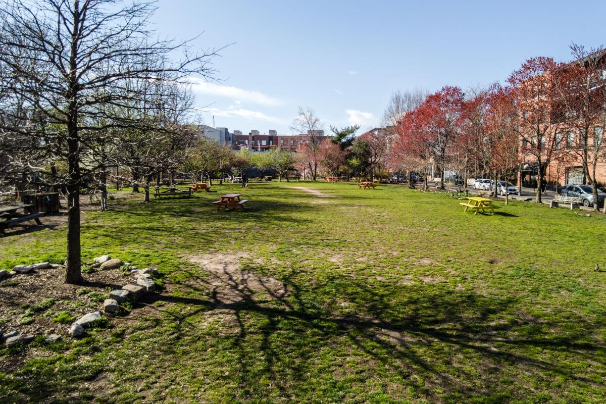 The Liberty Lands Park in Northern Liberties provides green space and picnic tables.