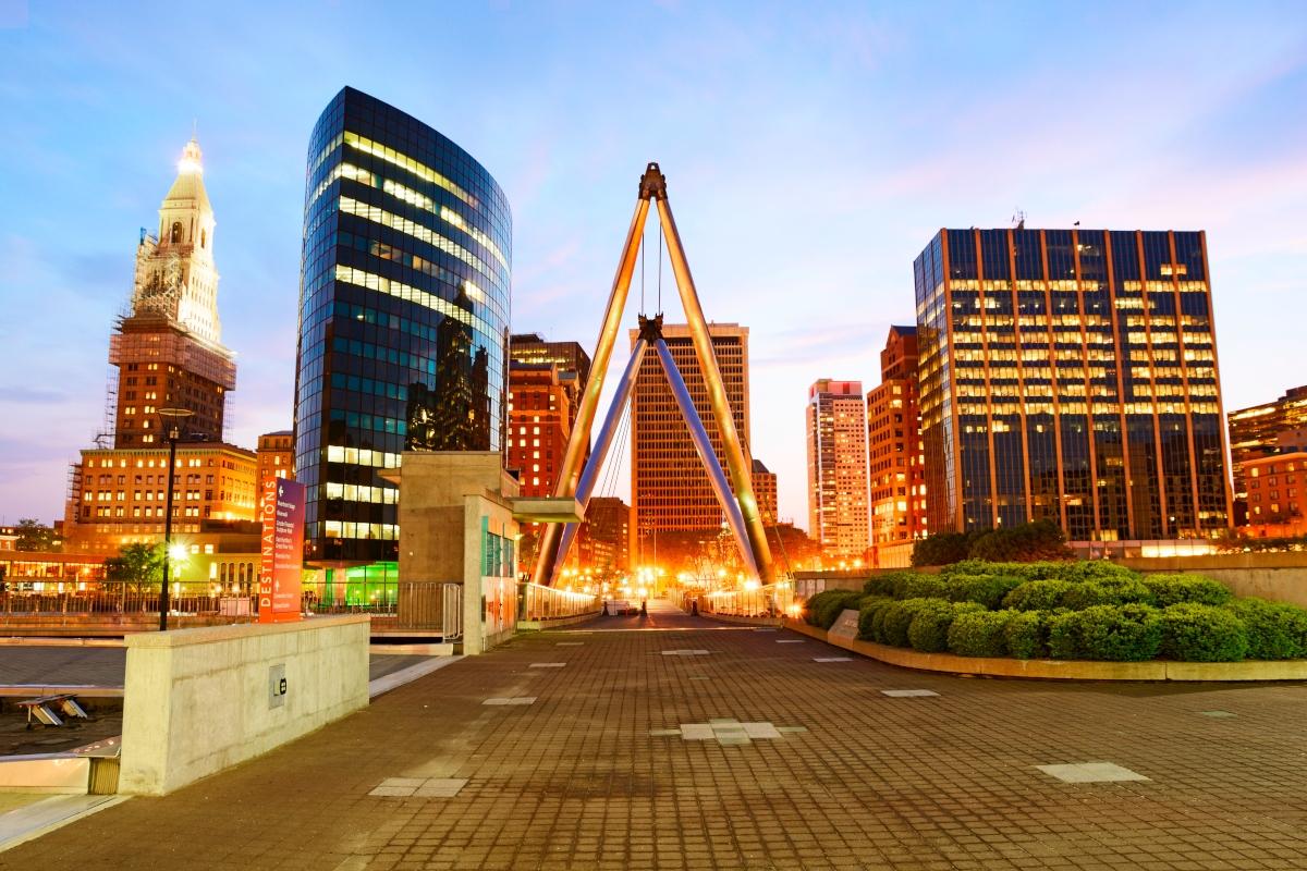 Buildings in Downtown Hartford, CT.