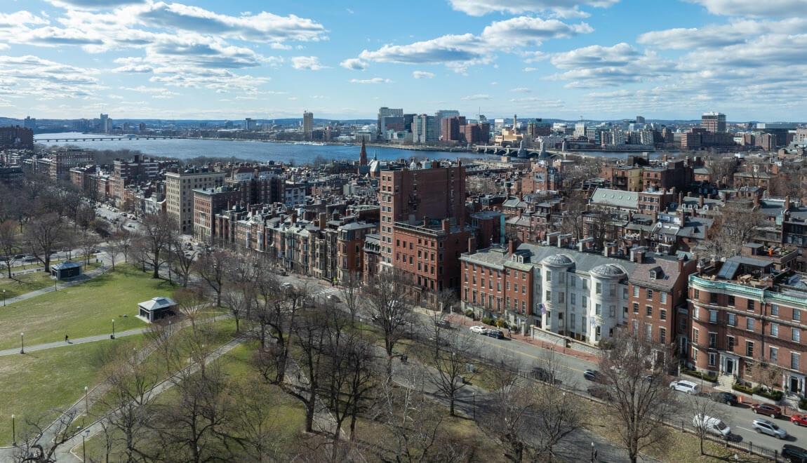 Beacon Hill neighborhood in Boston, MA