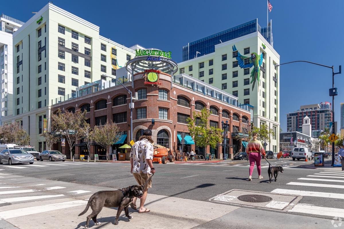 Street view of East Village in San Diego