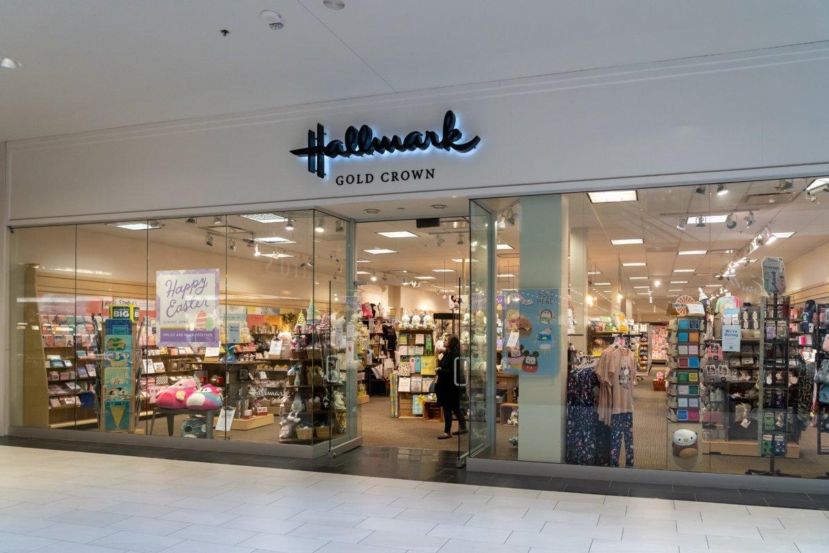 A Hallmark Greeting Card Store Located in a Mall