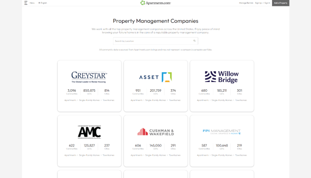 Introducing Apartments.com’s Property Management Company Directory