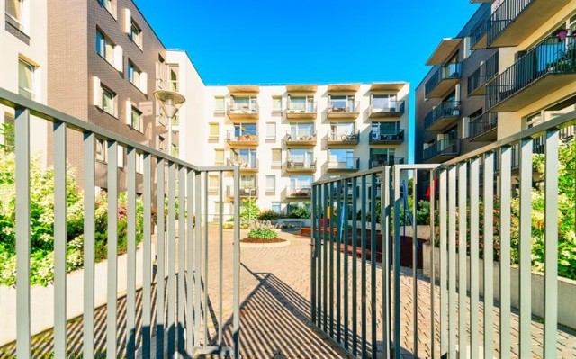 A picture of an apartment safety gate