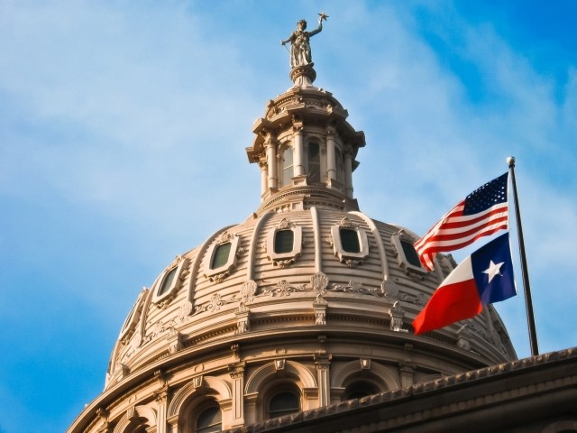 Old capitol building in Old West Austin, Texas.