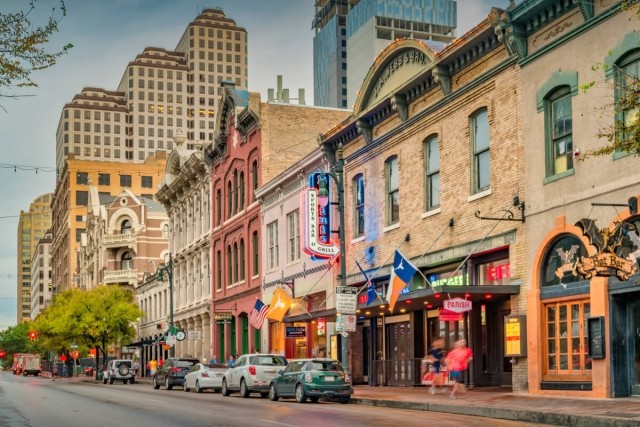 Sixth Street in Austin, Texas.