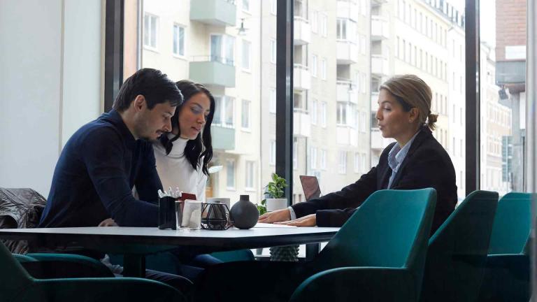 People meeting in office