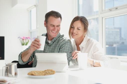 Couple at Computer