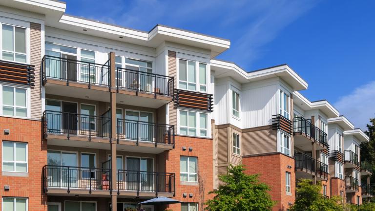 Four-story apartment building