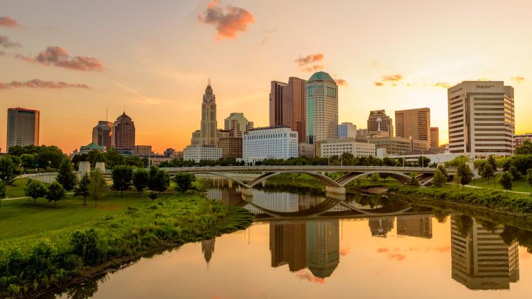 Skyline of buildings in Columbus, Ohio