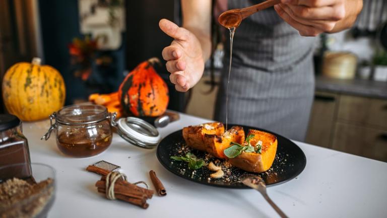 Autumn-themed dish made of squash