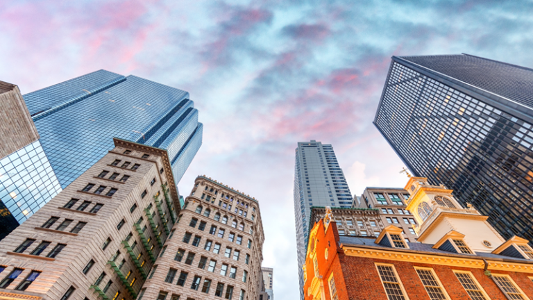 Apartment buildings against sky