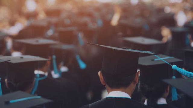 background students graduating