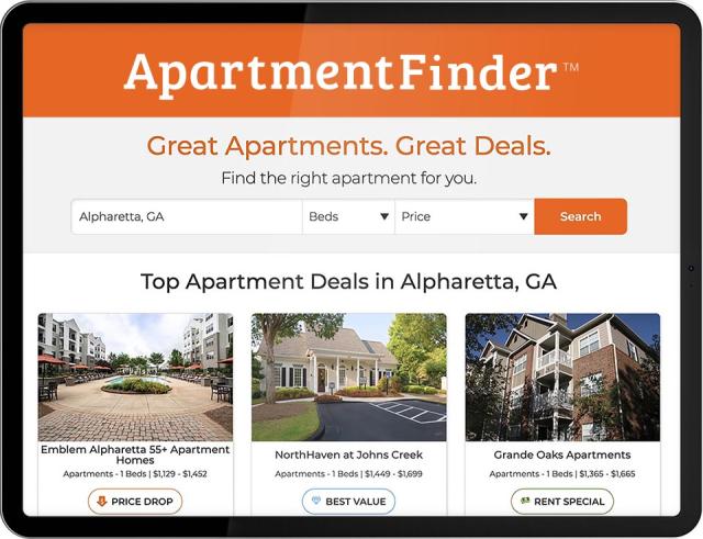 Apartmentfinder.com website