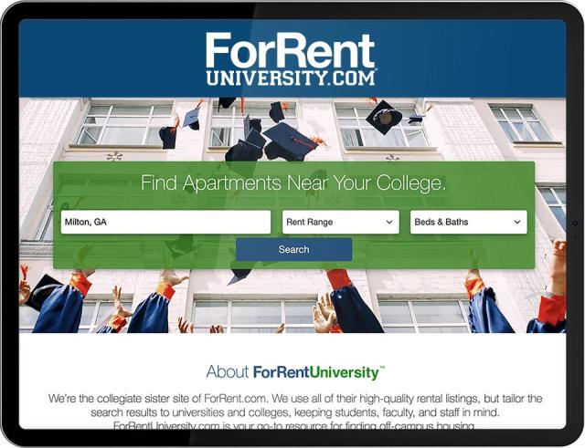 Forrentuniversity.com website