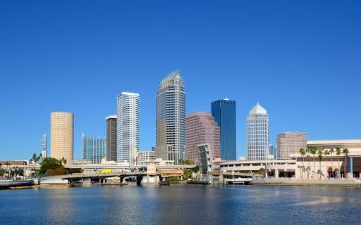 A skyline photo of Tampa, Florida