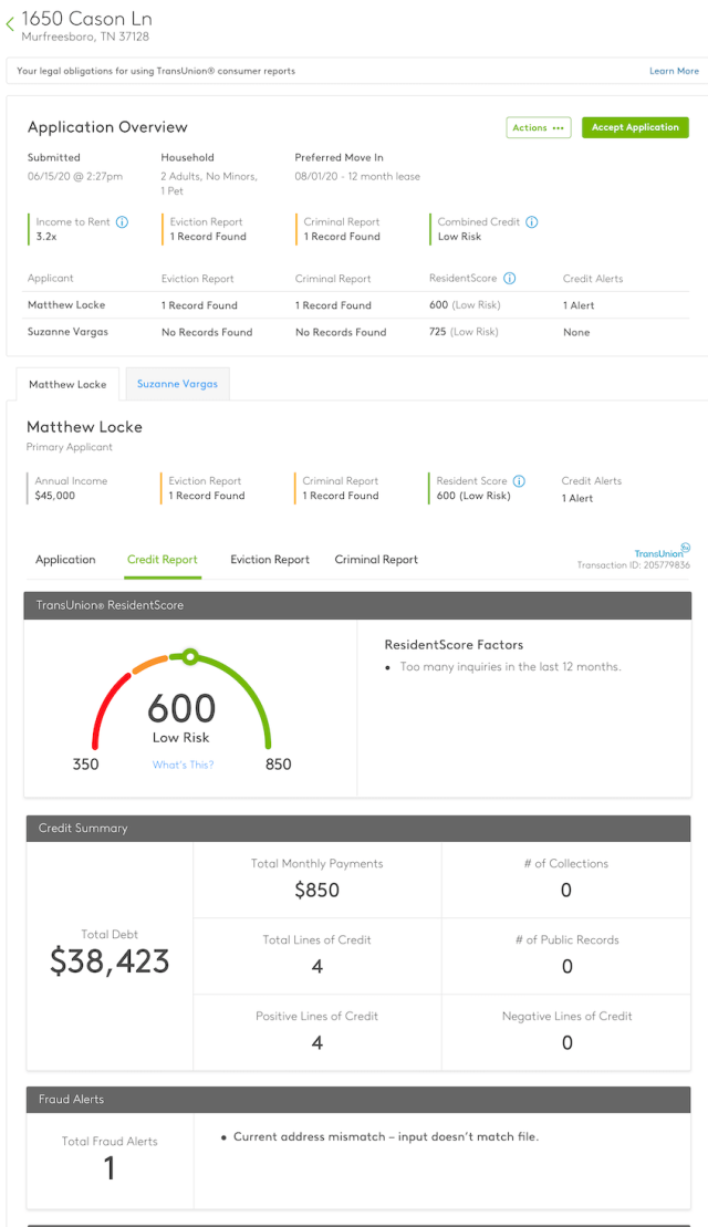 credit report