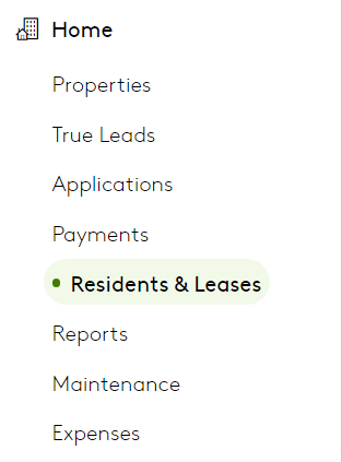 residents and leases