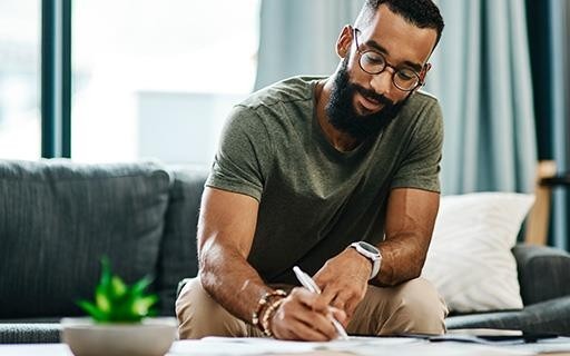 Landlord analyzing cash flow.